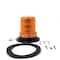Truck-Lite Led, Medium Profile Beacon, Yellow, Permanent Mount/Pipe Mount, Class I, Hardwired, Stripped End 92565Y - alternate 2